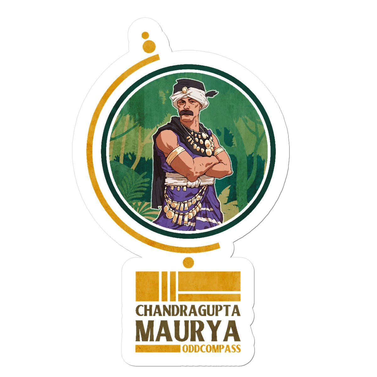 Chandragupta Maurya Sticker