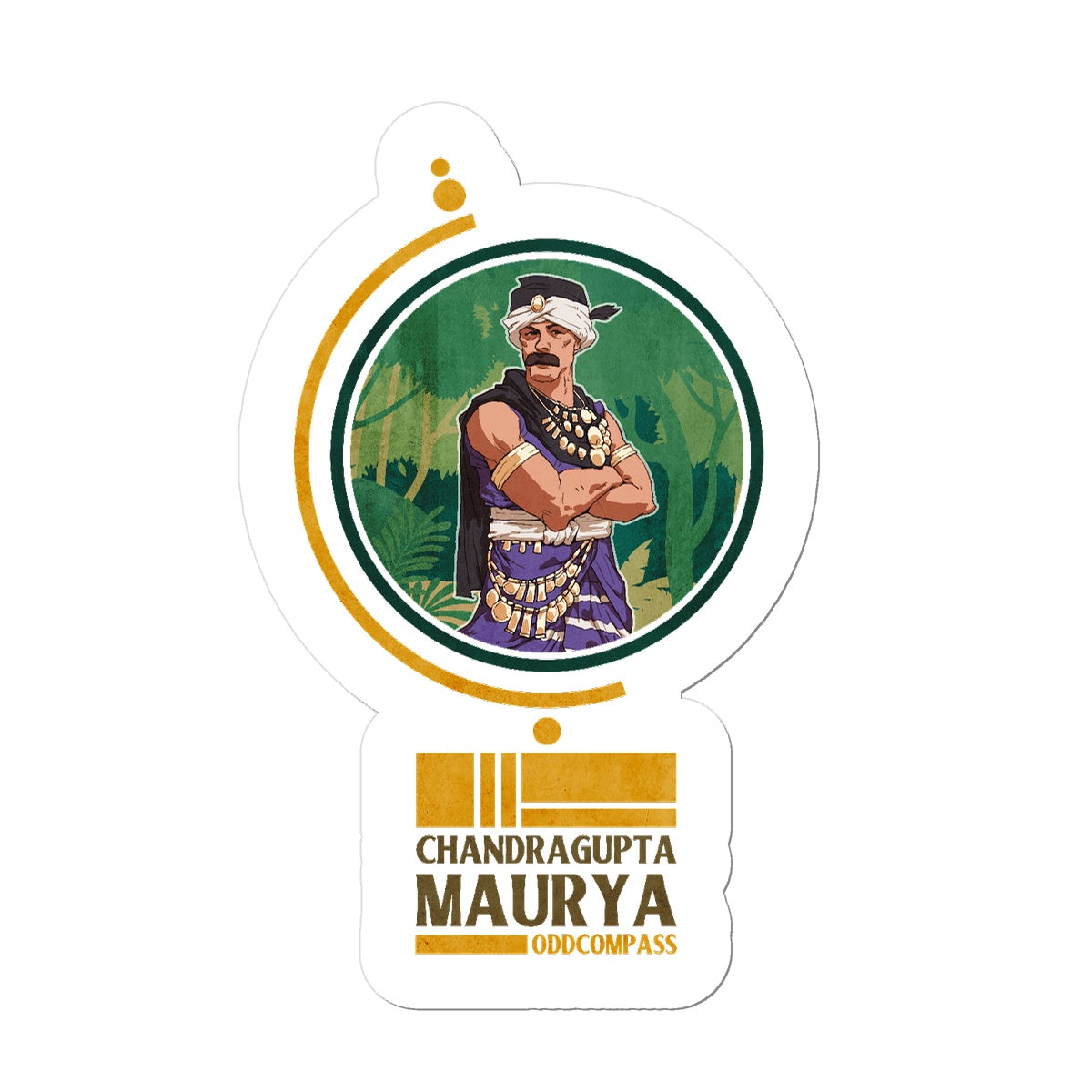 Chandragupta Maurya Sticker